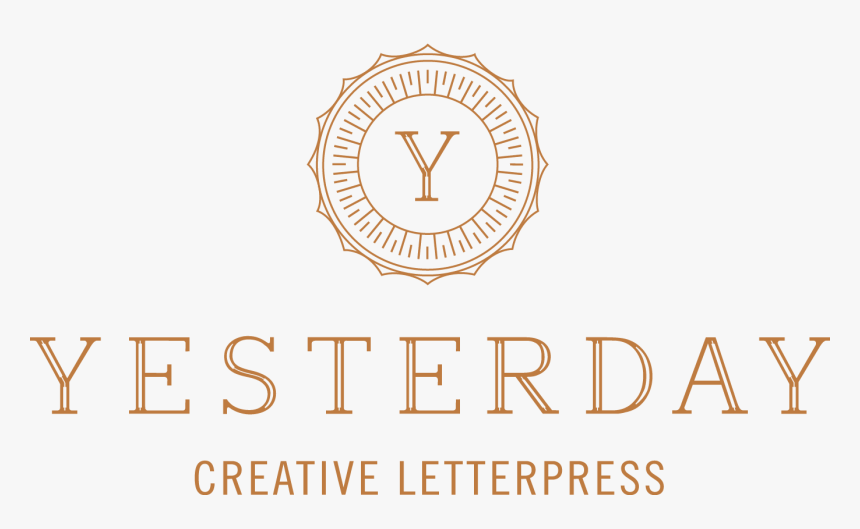 Yesterday Creative Letterpress And Foil Wedding Invitation - Emblem, HD Png Download
