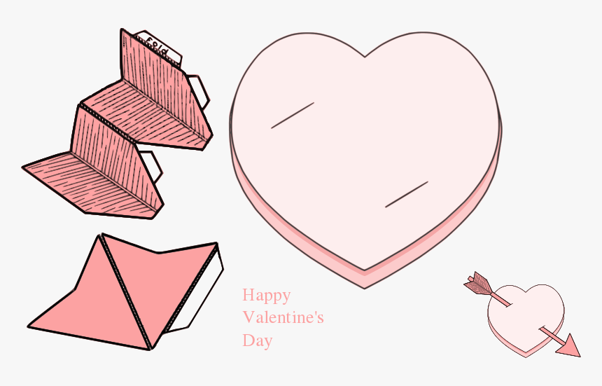 Pencil Pals Valentine Pencil Pink - Valentine's Day, HD Png Download