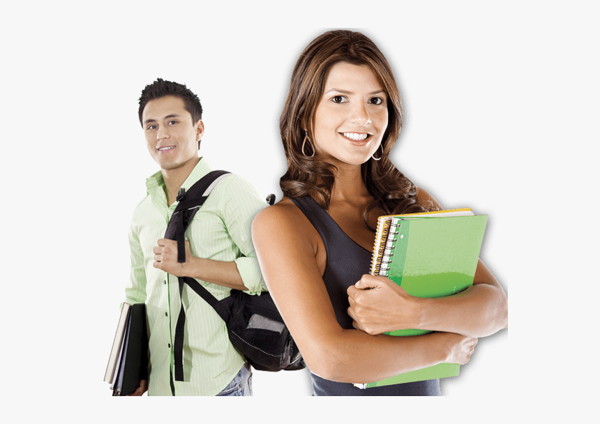 Student With Bag Png, Transparent Png