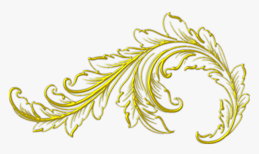 Marcos Ornamentos Dorados Png, Transparent Png