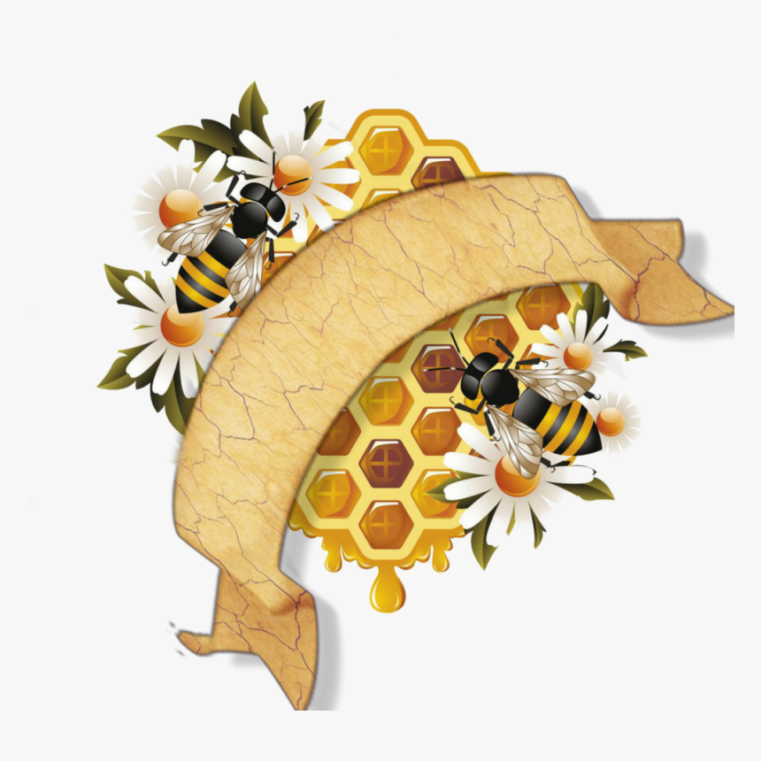 #niele #ceradapi #api #etichette @roxxoblog - Honey Bee Hive Art, HD Png Download