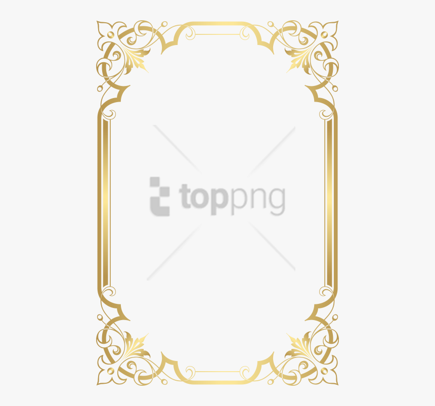 Free Png Gold Border Frame Png Image With Transparent - Frame Borders Free Transparent, Png Download