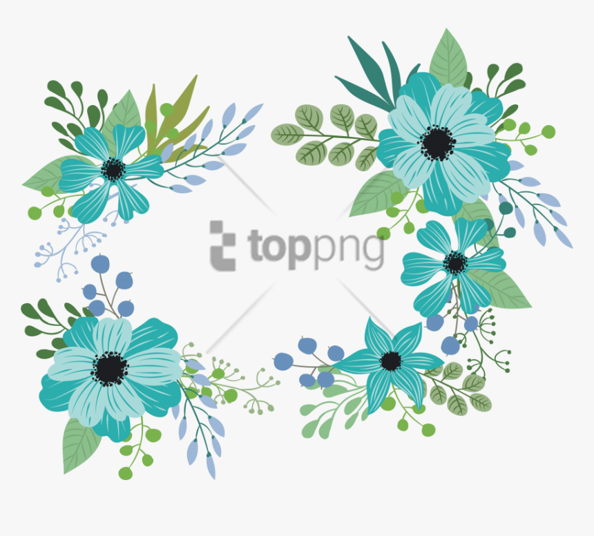 Free Png Blue Green Flower Png Image With Transparent - Blue Green Flower Png, Png Download