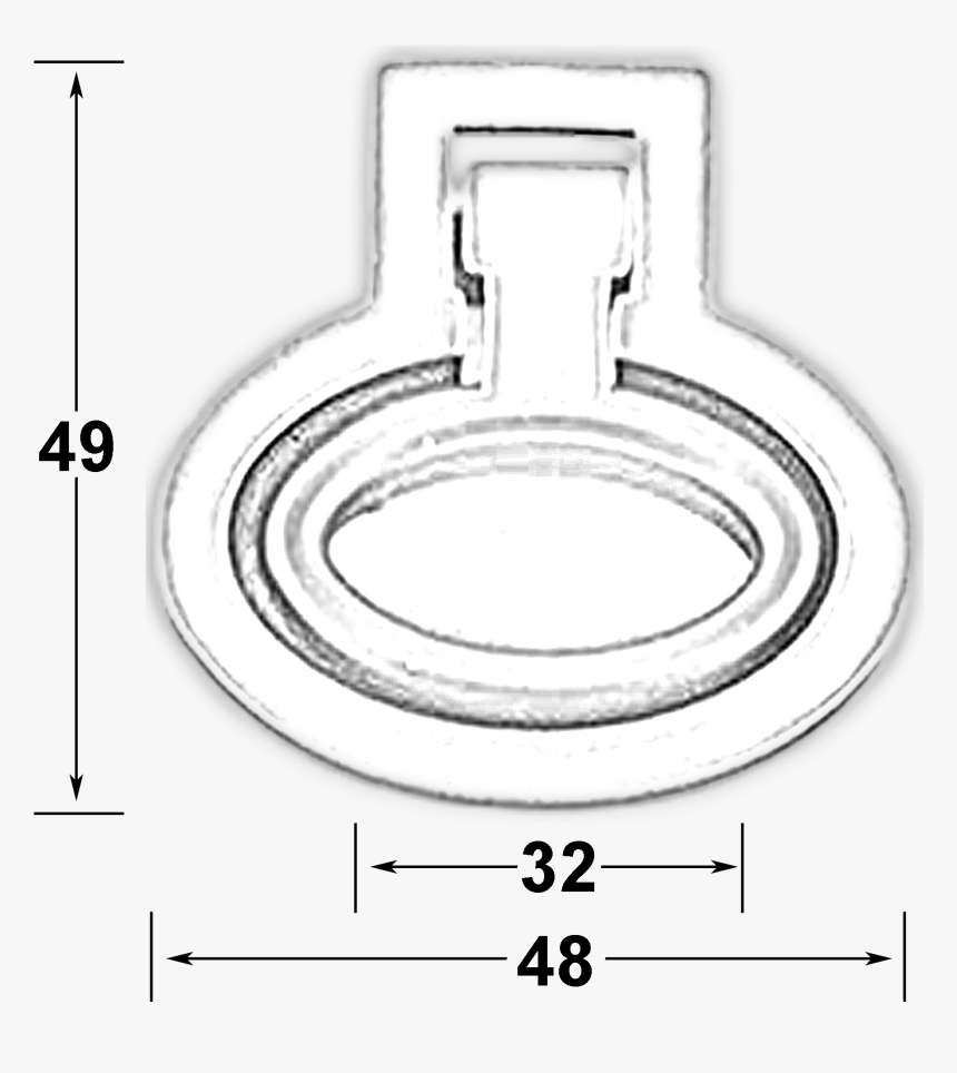 Small Town Collection Antique Silver 32mm Recessed - Pendant, HD Png Download