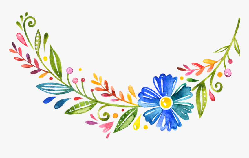 #bloom #pink #frame #flower #border #flowers #white - 水彩 手繪 花邊, HD Png Download