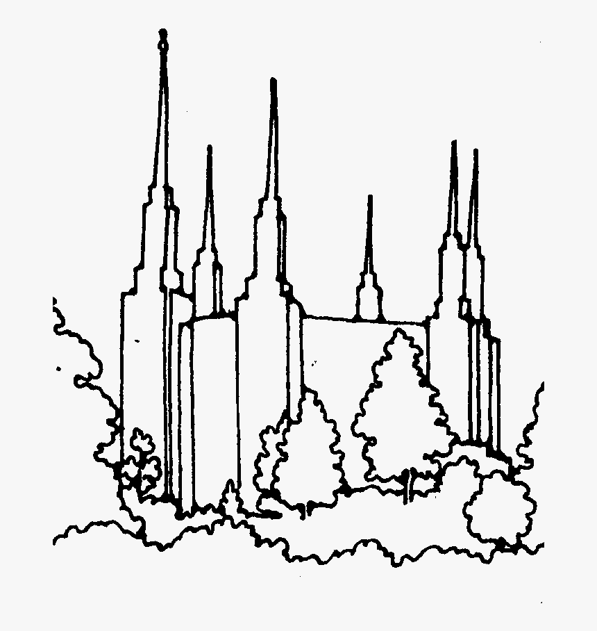 Clip Art Temple Clip Art Slc - Clip Art Lds Temples, HD Png Download