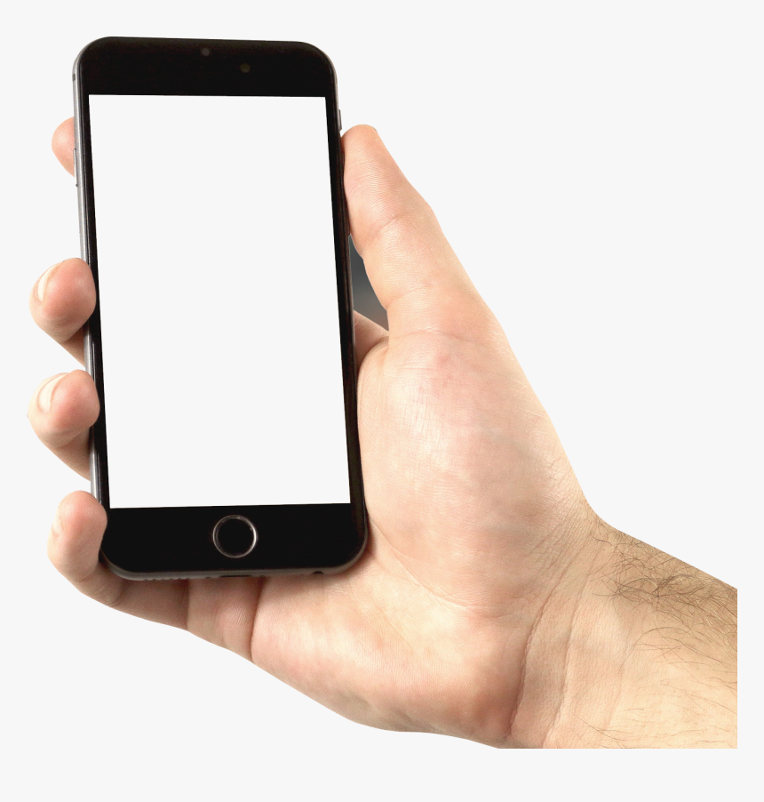 Phone In Hand Png - Hands On Phone Png, Transparent Png