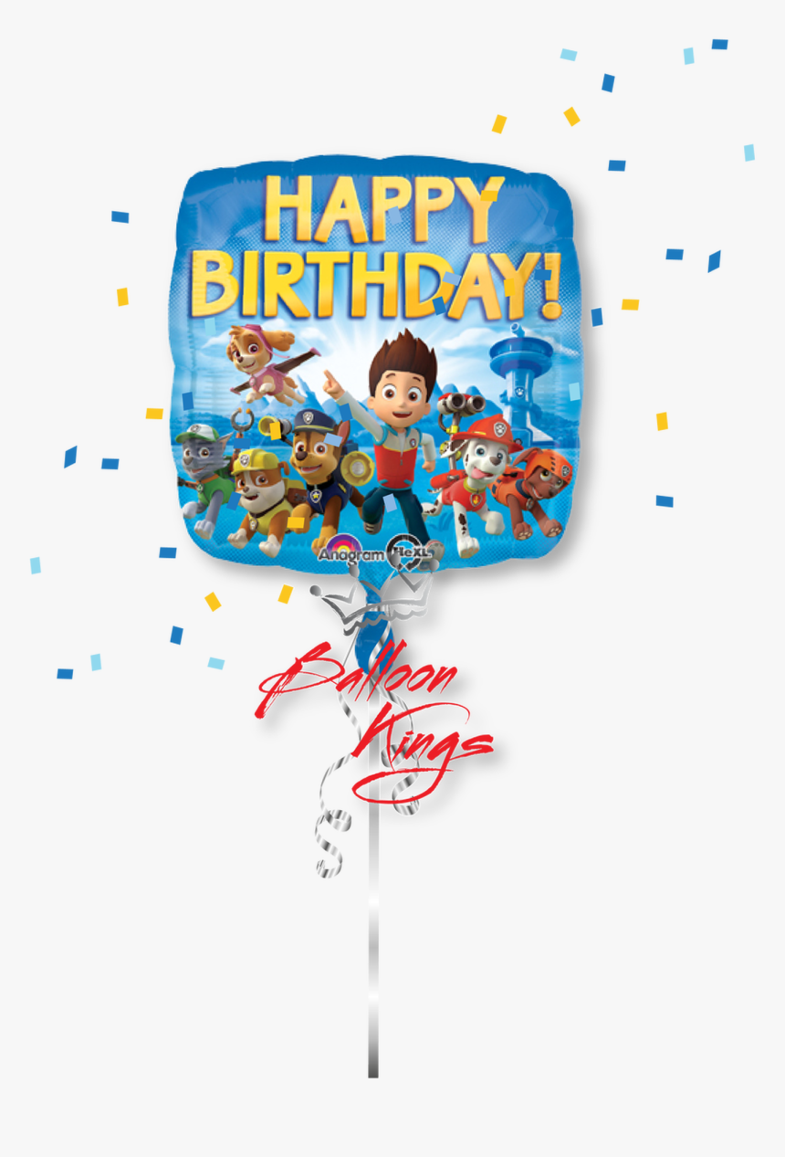 Happy Birthday Paw Patrol Group - Printable Happy Birthday Paw Patrol, HD Png Download