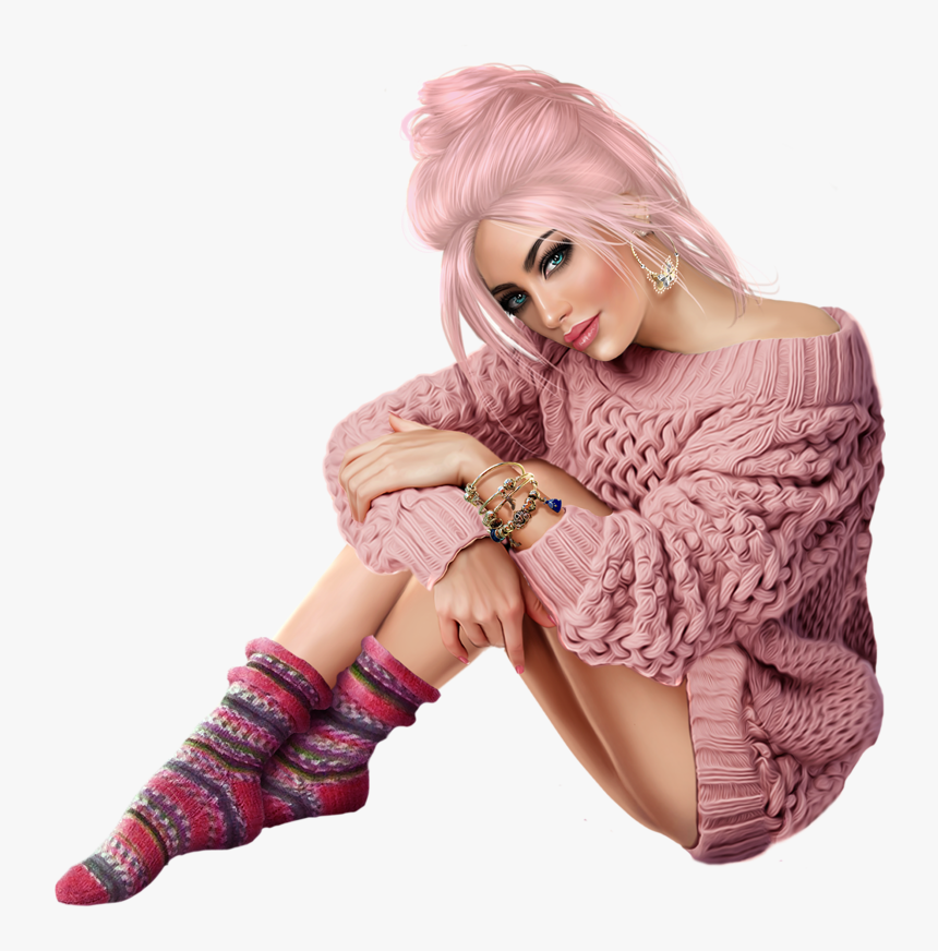 Cautomne - Girl Winter Woman Png, Transparent Png