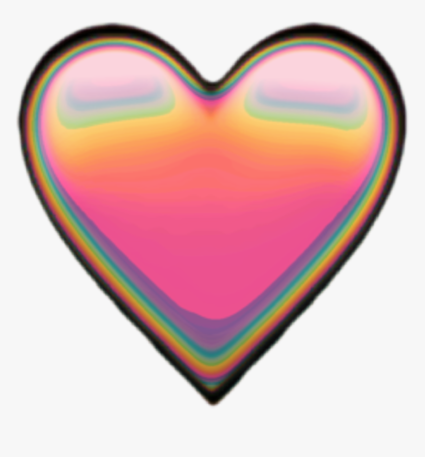 #heart #hearts #emoji #holo #holographic #freetoedit - Heart, HD Png Download