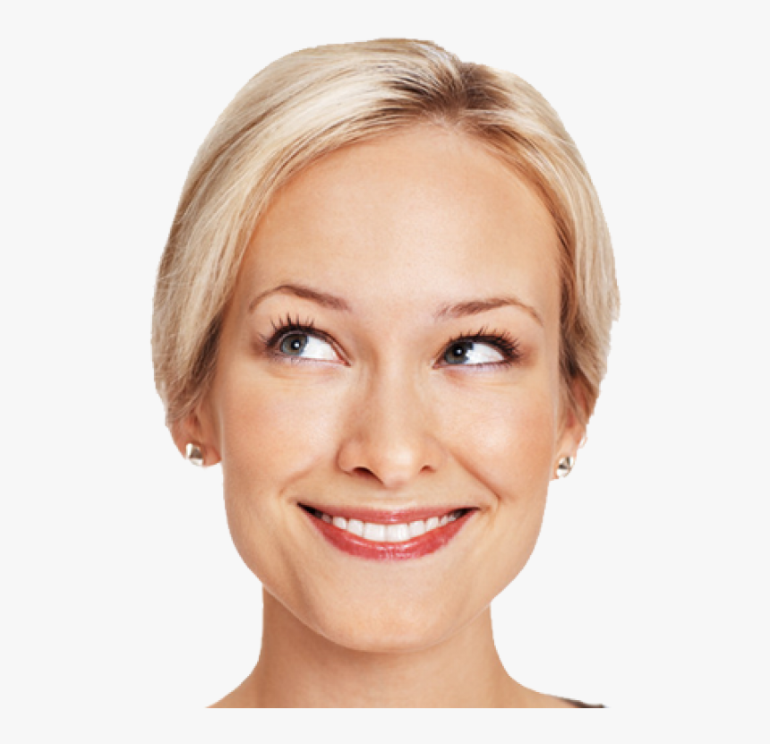 Thinking Woman Png Free Download - Woman Face Transparent Background, Png Download
