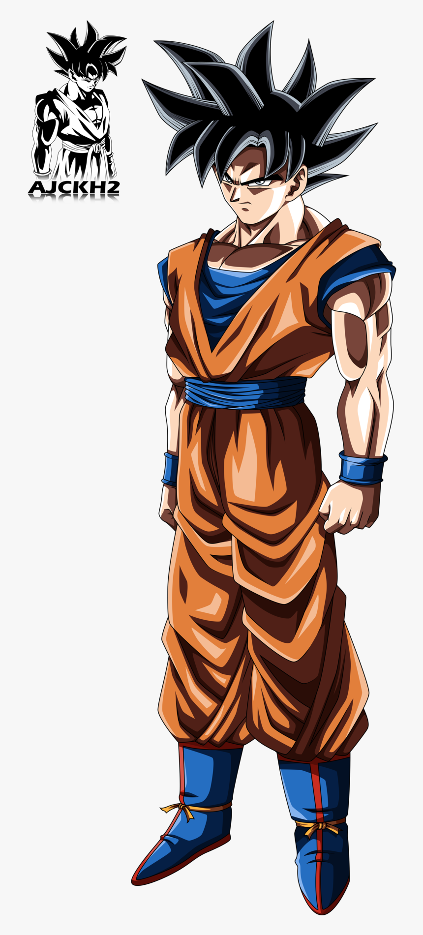 Son Goku Ultra Instinct 2 By Ajckh2 - Goku Ultra Instinct Base, HD Png Download