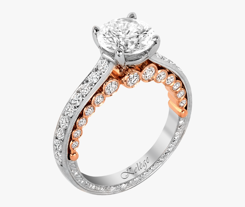 Rose Platinum Wedding Rings, HD Png Download