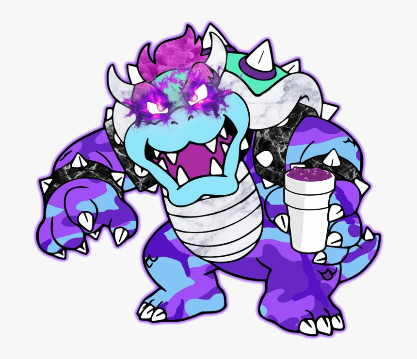 #aesthetic #bowser #cyberpunk - Cartoon, HD Png Download