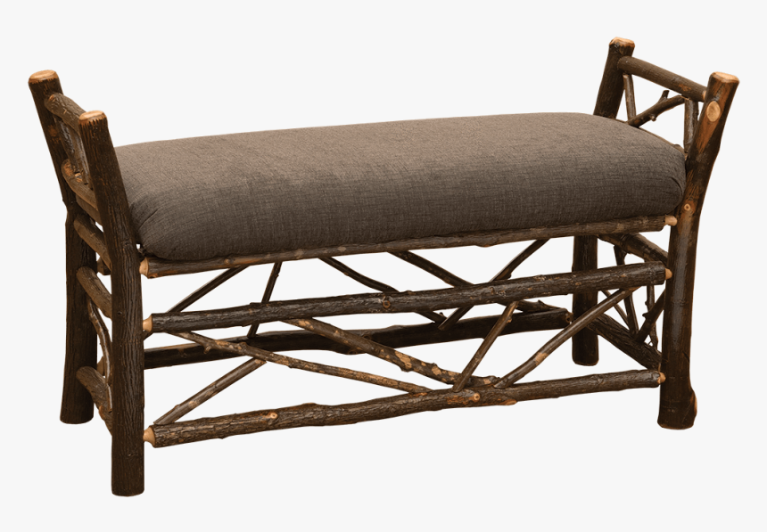 Hickory Upholstered Bedside Bench - Bench, HD Png Download