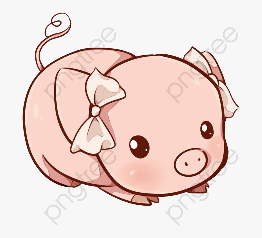 Pink Clipart Graphic Design - Drawing Cute Pig, HD Png Download
