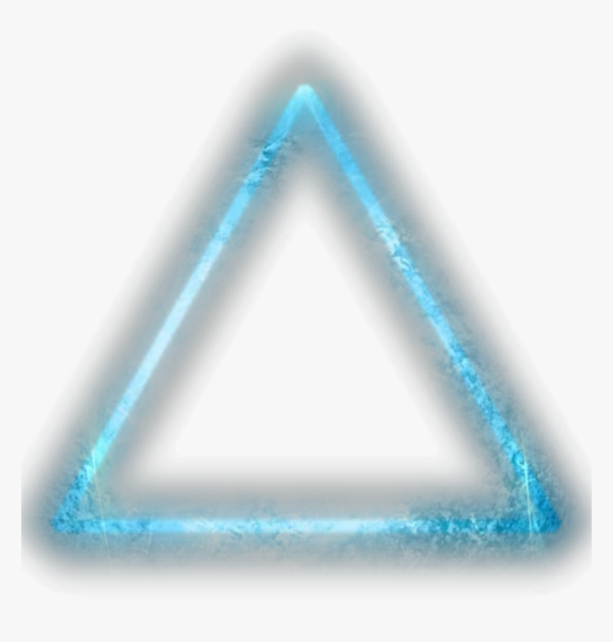 #flare #blue #blueflare #triangle #triangular #fire - Triangle, HD Png Download