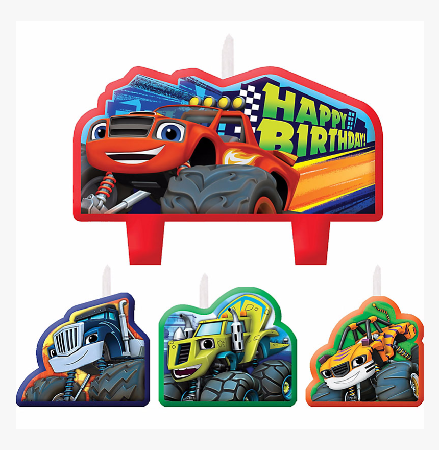 Blaze And The Monster Machines Candle - Blaze And The Monster Machines Birthday, HD Png Download