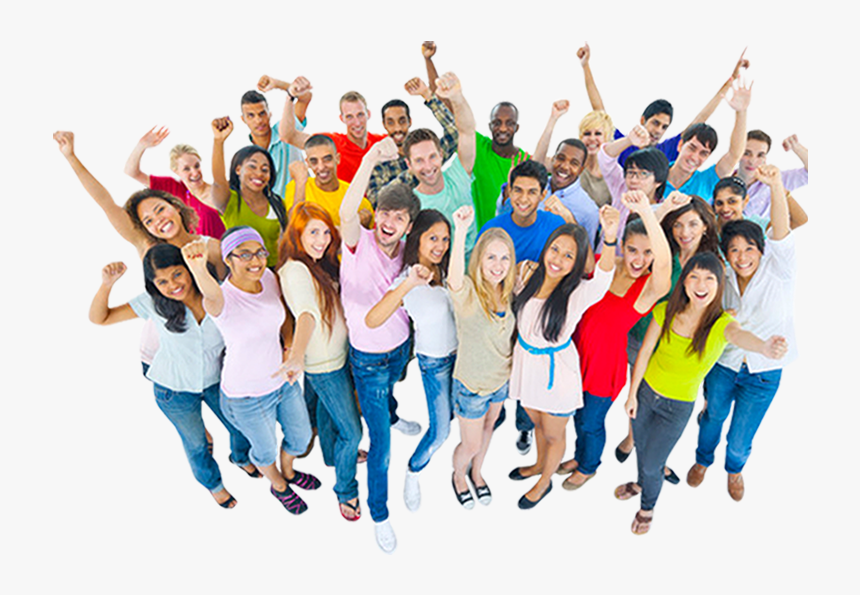 #crowd #roar #party #celebration #people #equality - Large Group Of Friends, HD Png Download