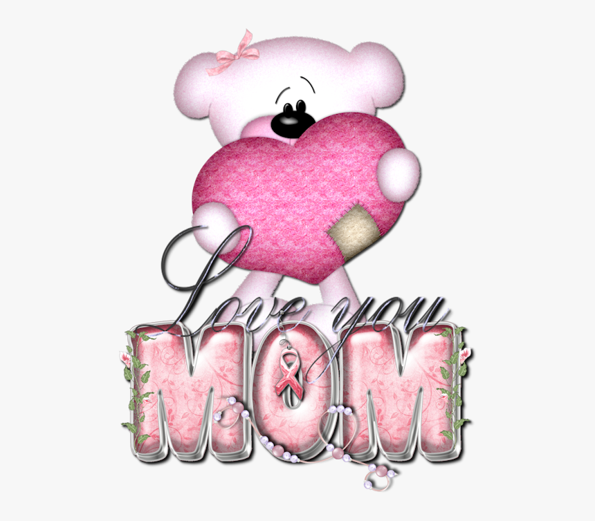 Love You Mom In Glitter, HD Png Download