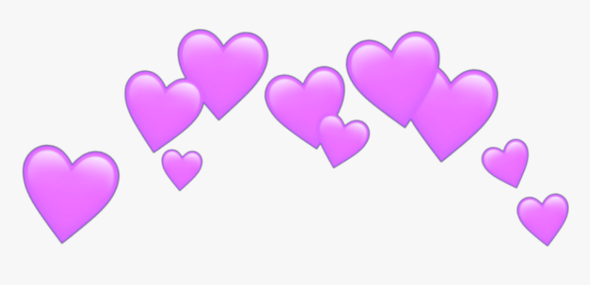 #purple #red #spiral #aesthetic #crown #taç #grid #wings - Transparent Heart Crown Png, Png Download