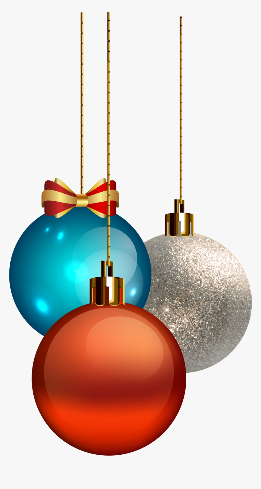 Christmas Ornament Clip Art - Transparent Background Christmas Balls Png, Png Download