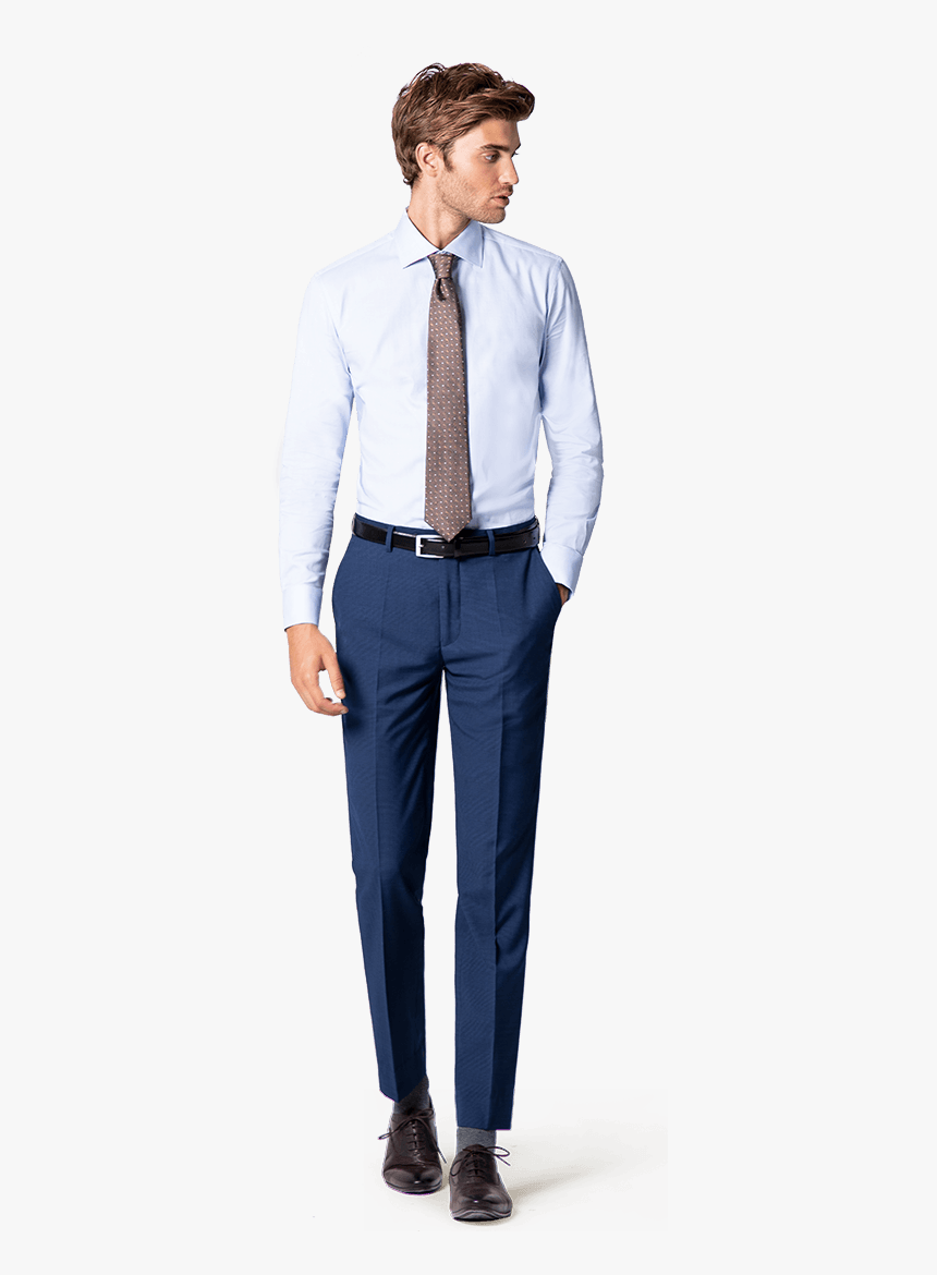Premium Light Blue Poplin Cotton Dress Shirt 

	 							data-width - Formal Wear, HD Png Download