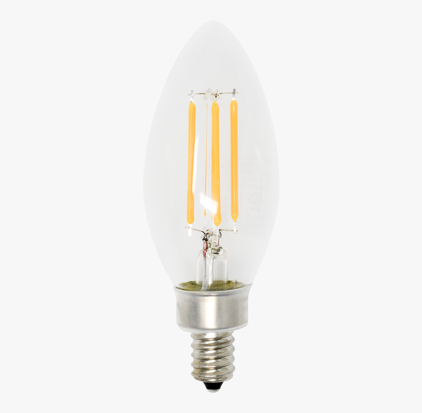 Filament Candleabra Led - Compact Fluorescent Lamp, HD Png Download