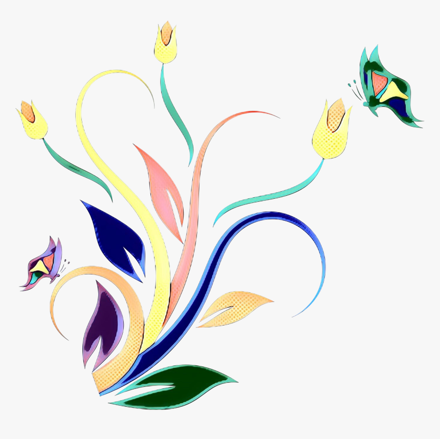 Floral Design Cut Flowers Illustration - Illustration, HD Png Download
