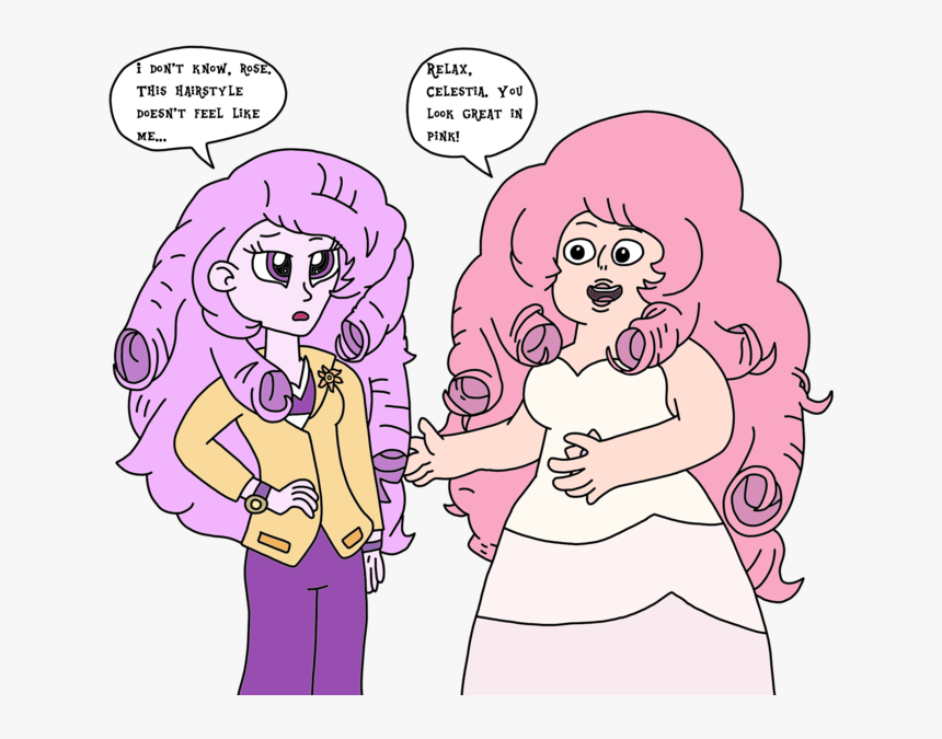 Steven Universe Rose Quartz Hair, HD Png Download