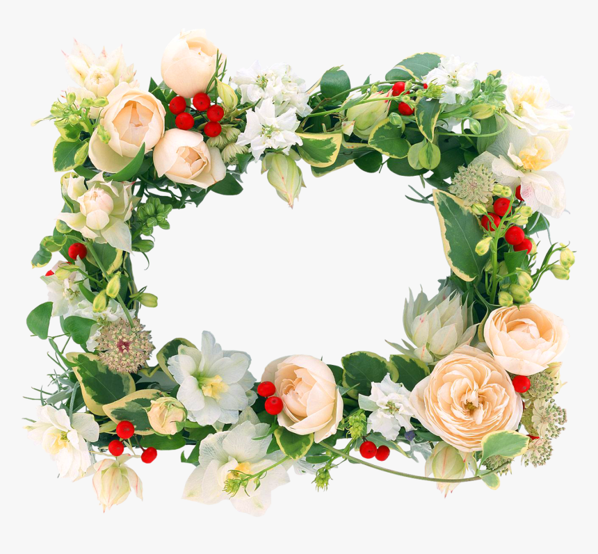 Рамки С Цветами Для Фотошопа Png, Transparent Png