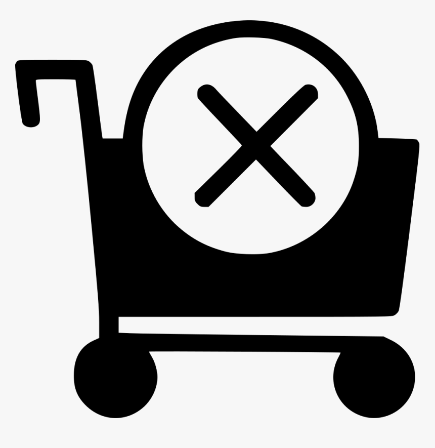Cancel Shopping Cart - Clip Art, HD Png Download