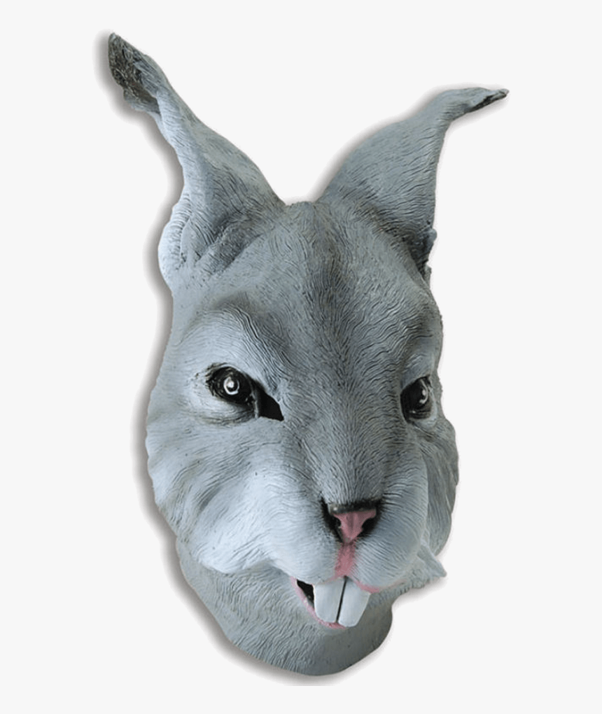 Grey Rabbit Mask - Latex Rabbit Mask, HD Png Download