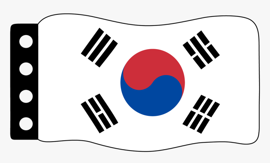 Flag - South Korea - Flag In South Korea, HD Png Download