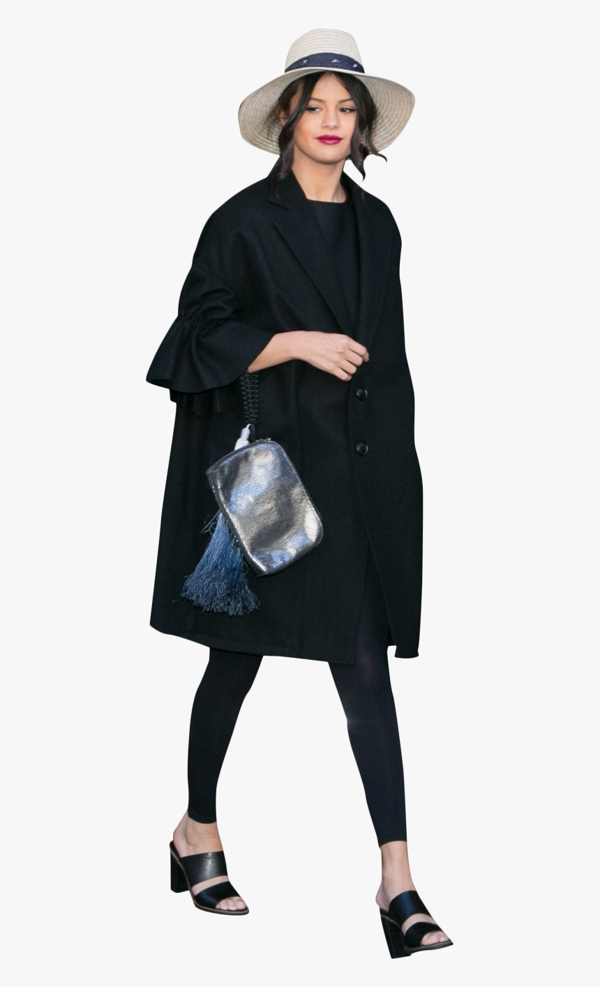 Selena Gomez Black Dress Png Image - Costume Hat, Transparent Png