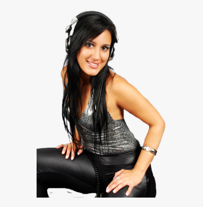 Lady Dj Png, Transparent Png