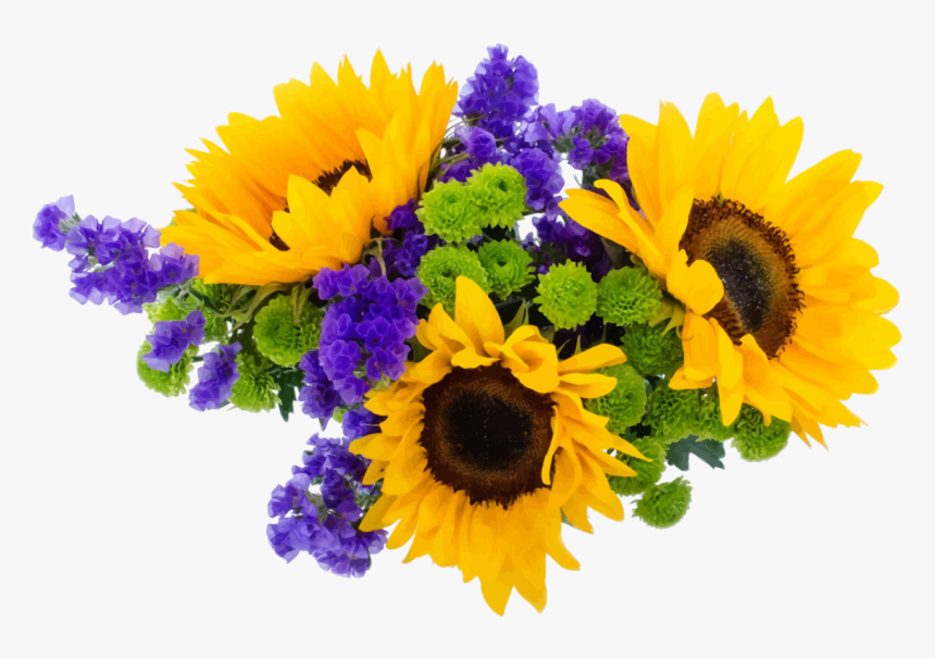 Common Sunflower Flower Bouquet Paper Yellow - Best Friend Quotes For Friendship Day In Hindi, HD Png Download