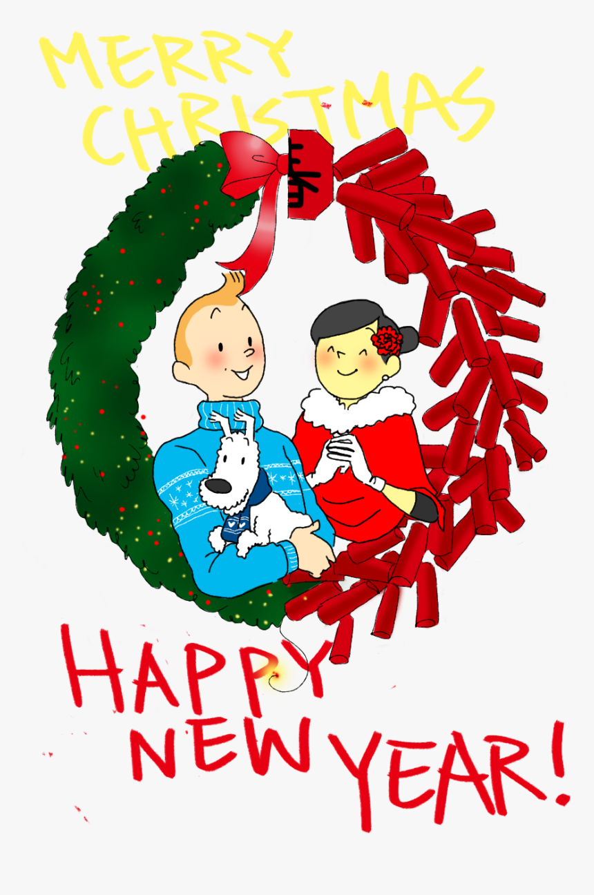 Merry Christmas Tintin, HD Png Download