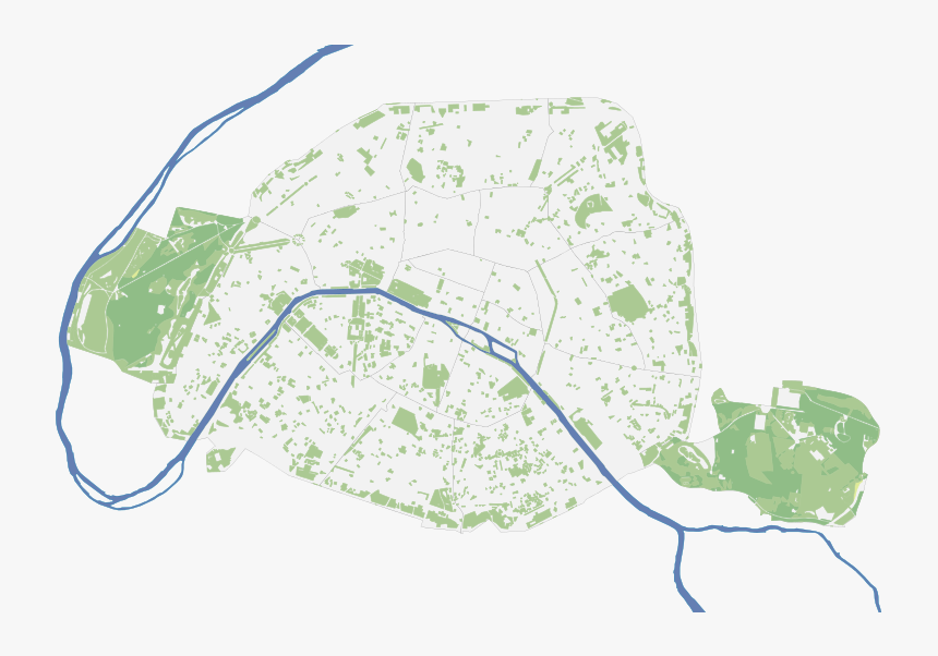 Green Spaces In Paris, HD Png Download