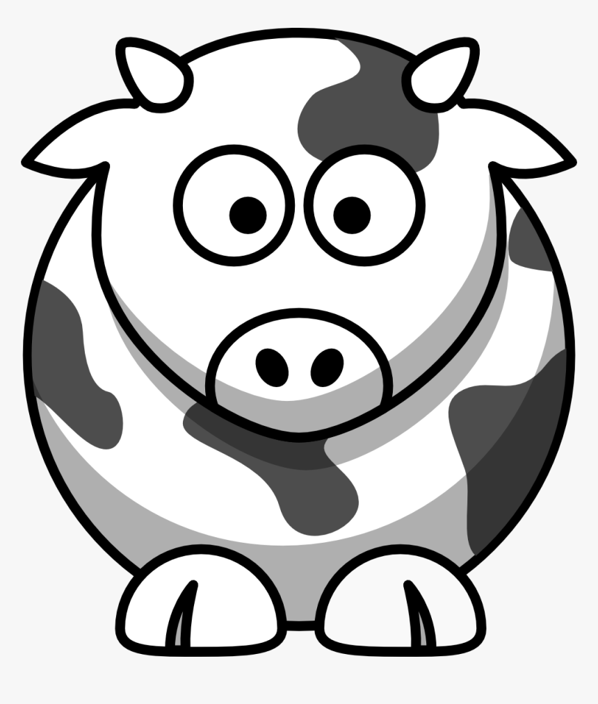 Christmas Cat Clipart Black And White Svg Black And - Animal Cartoon Black And White, HD Png Download