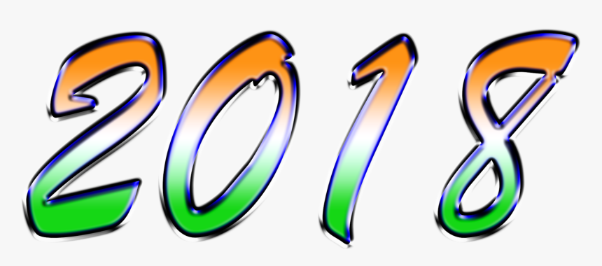 Happy New Year 2018 Free Download Psd Wallpaper - Graphic Design, HD Png Download