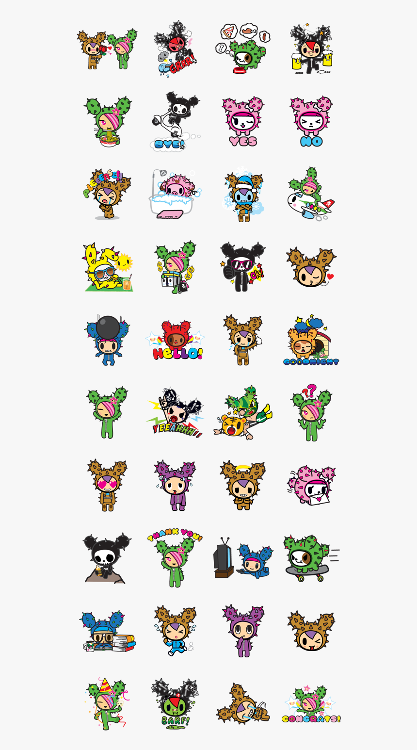 Kawaii Stickers Tokidoki, HD Png Download