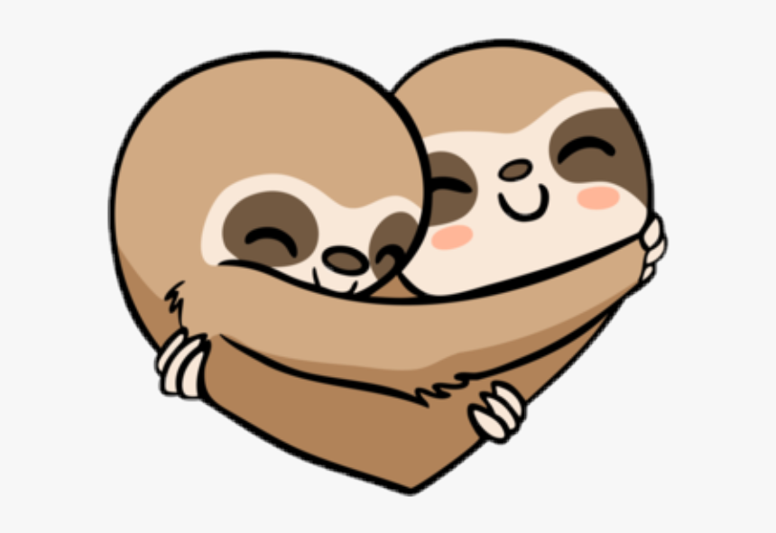 Sloth Heart Sticker, HD Png Download
