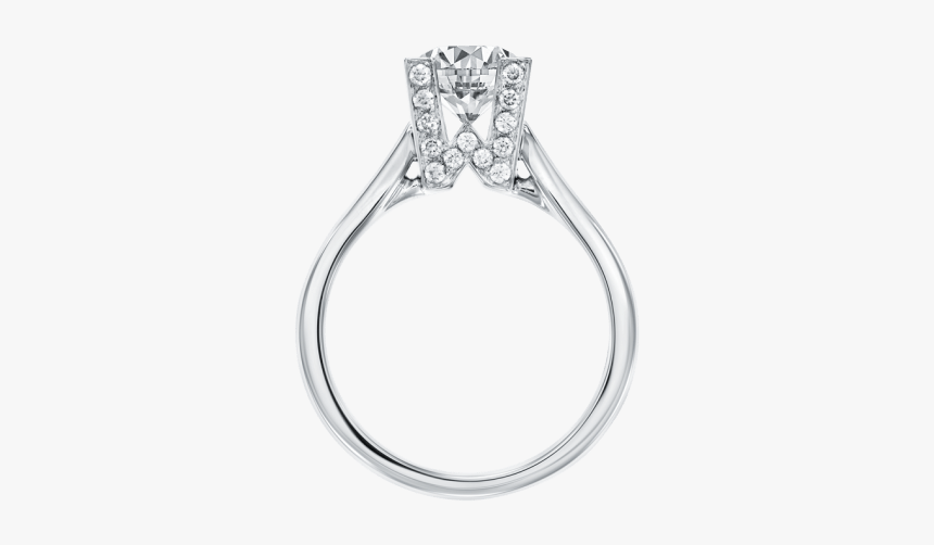 海瑞温斯顿标hw - Engagement Ring, HD Png Download