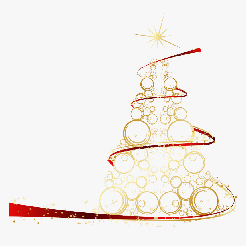 Transparent Background Abstract Christmas Tree Png, Png Download