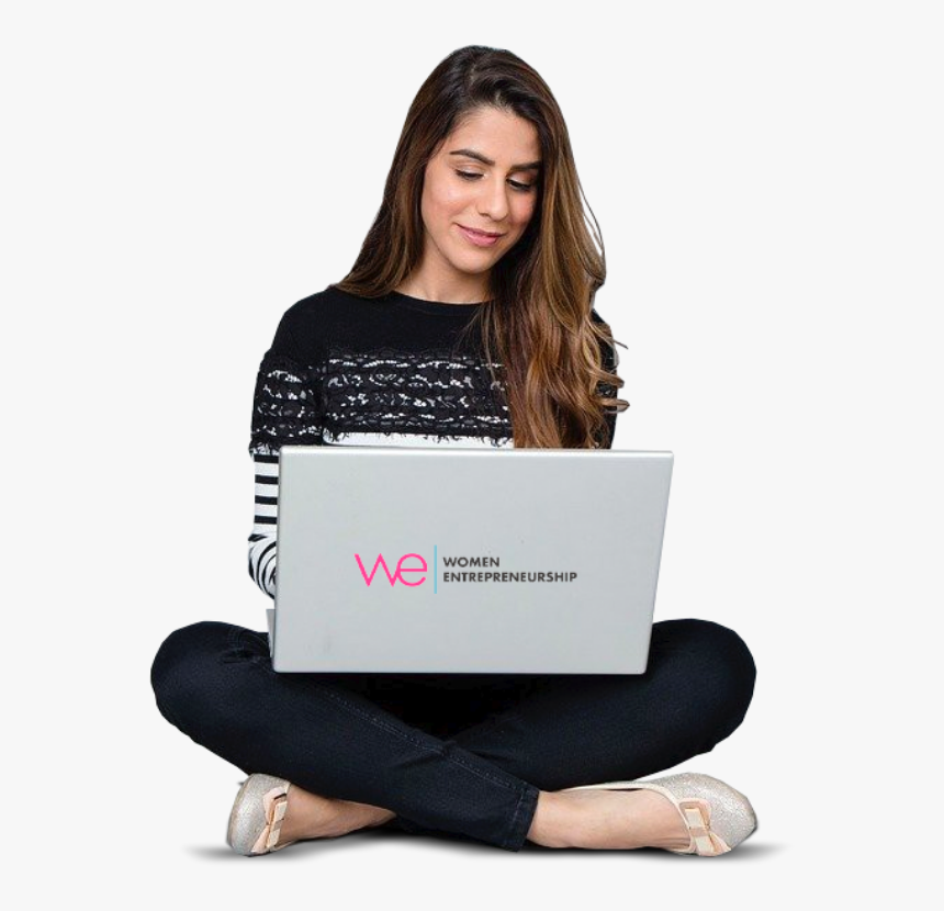 Mulher Com Computador - Education, HD Png Download