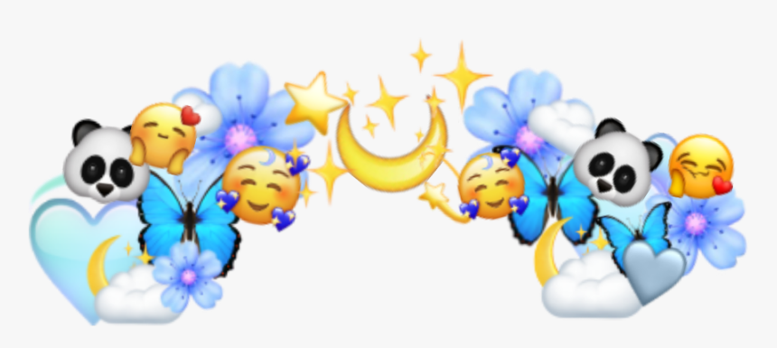 #flowers #flowercrown #emojistickers #emoji #emojicrown, HD Png Download