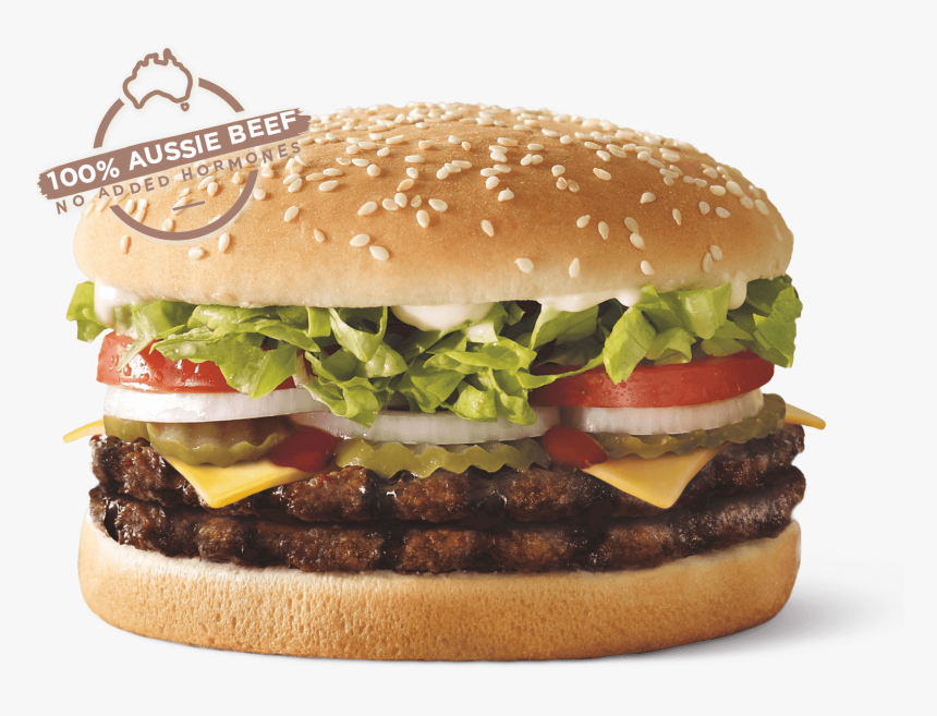 Hungry Jacks Double Whopper With Cheese, HD Png Download