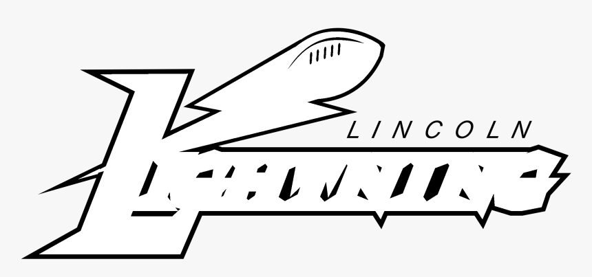 Lincoln Lightning Logo Black And White - Calligraphy, HD Png Download