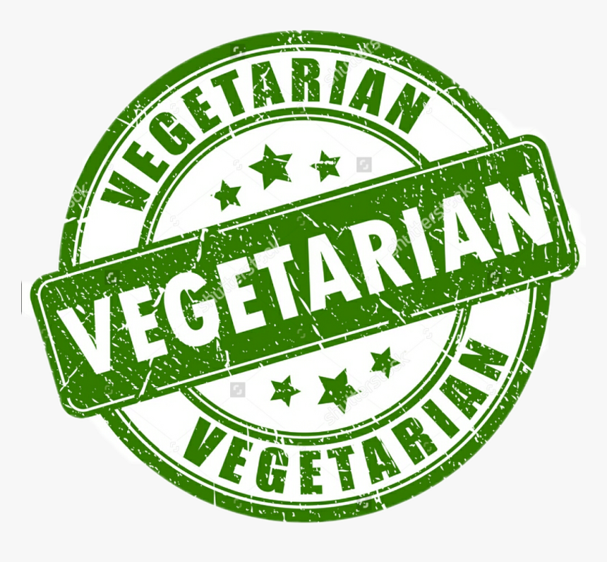 #vegan - Vegetarian Stamp, HD Png Download